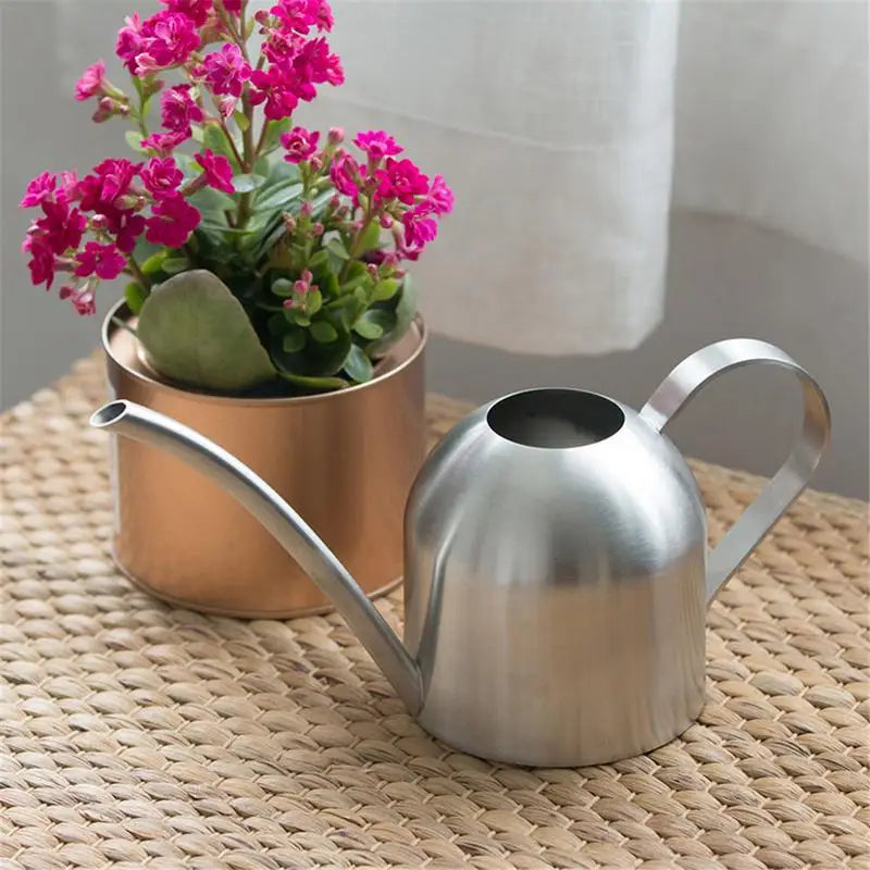 Contemporary Indoor Stainless-Steel Watering Can 500ml