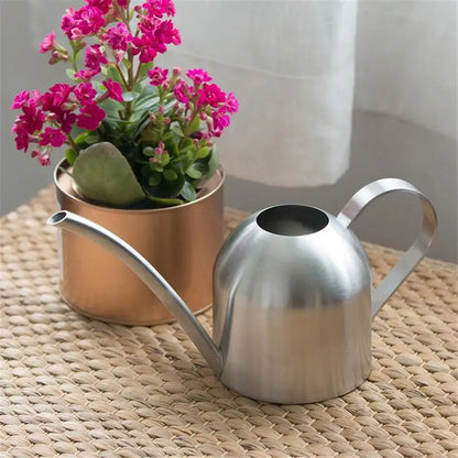 Contemporary Indoor Stainless-Steel Watering Can 500ml