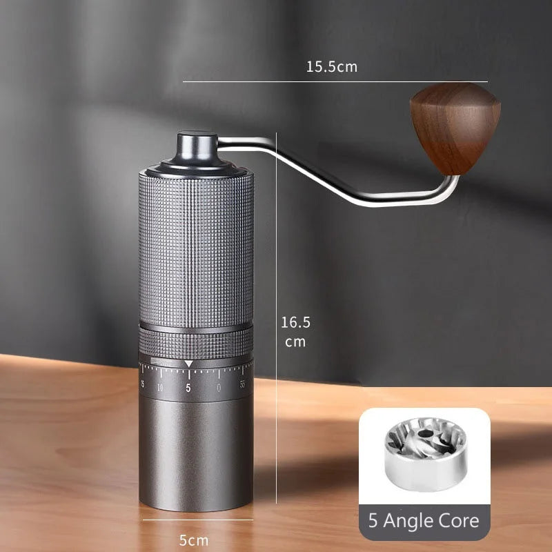 Portable Manual Coffee Grinder CNC Stainless Steel Mill