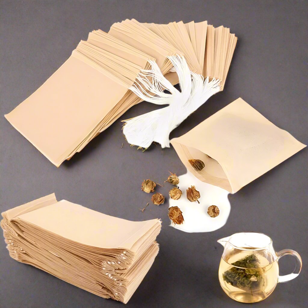 Biodegradable Disposable Teabags with Drawstring