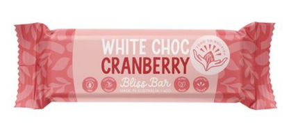 Food to Nourish Bliss Bar White Choc Cranberry 40g - Gluten Free